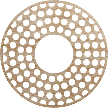 Fink Wood Fretwork Pierced Ceiling Medallion, Red Oak, 28OD X 10 1/8ID X 3/8T